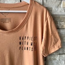 Load image into Gallery viewer, Happiest with my Plants - Women's Relaxed Fit Scoop T-Shirt