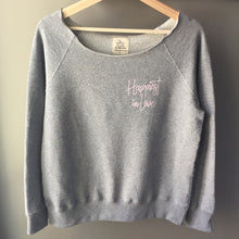 Load image into Gallery viewer, HAPPIEST IN LOVE - Women's Raw Edge Pullover