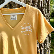 Load image into Gallery viewer, Happiest in the Sunshine - Women's Golden Yellow T-Shirt