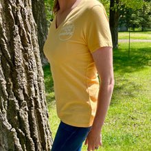 Load image into Gallery viewer, Happiest in the Sunshine - Women's Golden Yellow T-Shirt
