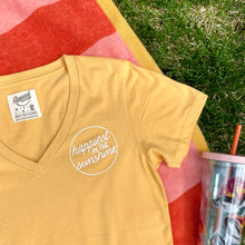 Load image into Gallery viewer, Happiest in the Sunshine - Women's Golden Yellow T-Shirt