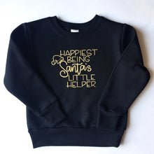 Load image into Gallery viewer, Happiest Being Santa's Little Helper (various font colours) - TODDLER/YOUTH