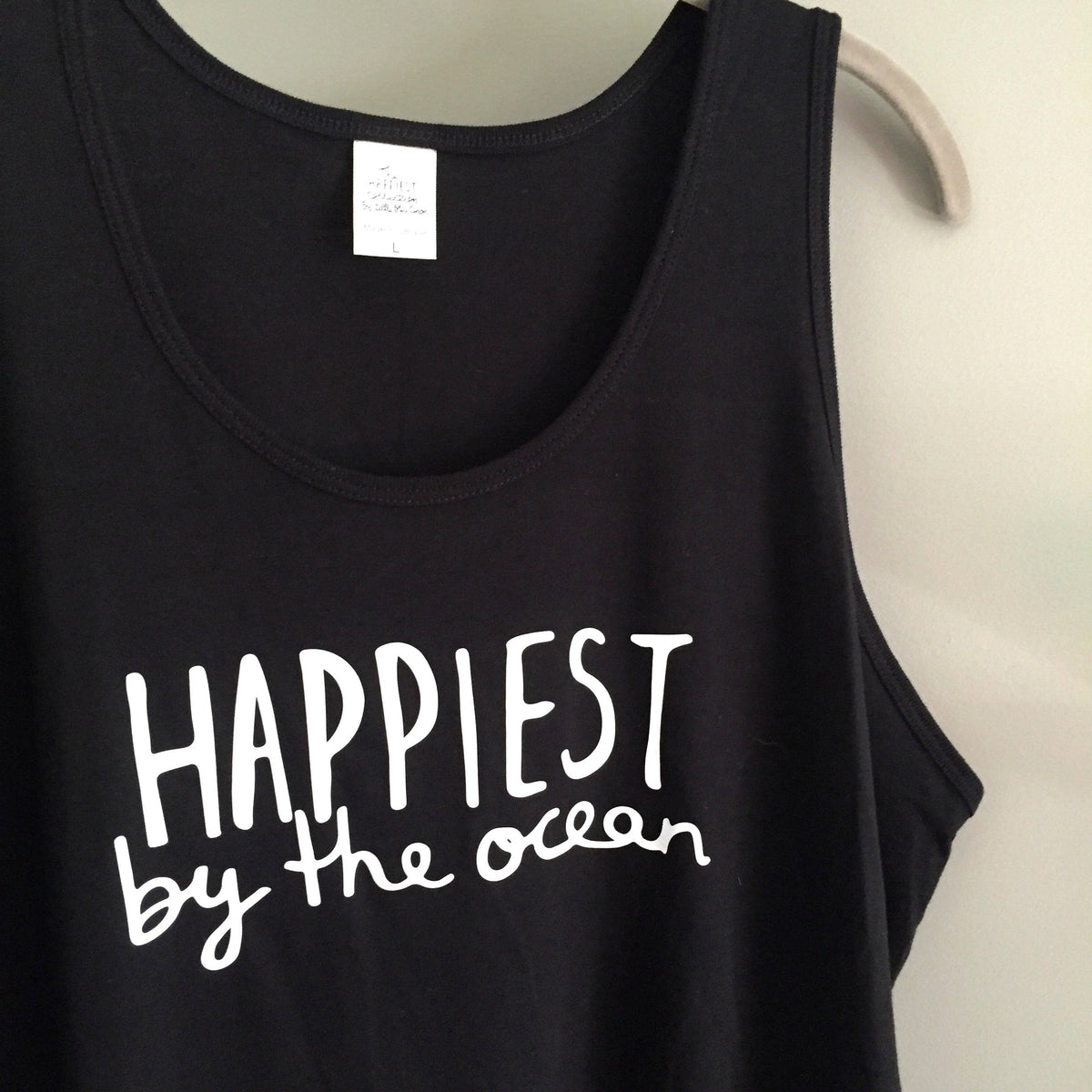 Happiest on Vacation - Bamboo + Organic Cotton Tank Top - BLACK – The  Happiest Collection™