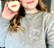 Load image into Gallery viewer, HAPPIEST IN LOVE - Unisex Classic Crewneck