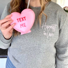 Load image into Gallery viewer, HAPPIEST IN LOVE - Unisex Classic Crewneck