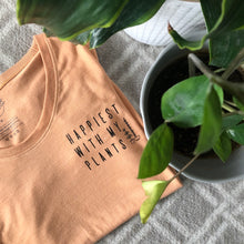 Load image into Gallery viewer, Happiest with my Plants - Women&#39;s Relaxed Fit Scoop T-Shirt
