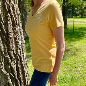 Happiest in the Sunshine - Women's Golden Yellow T-Shirt