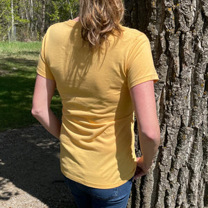 Happiest in the Sunshine - Women's Golden Yellow T-Shirt