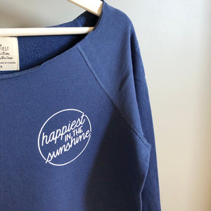 Happiest in the Sunshine - Raw Edge Pullover