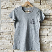 Load image into Gallery viewer, Happiest with my Flowers - Grey Gentle Scoop Neck T-Shirt