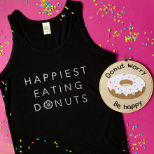 Load image into Gallery viewer, Happiest Eating Donuts - Bamboo + Organic Cotton Tank Top