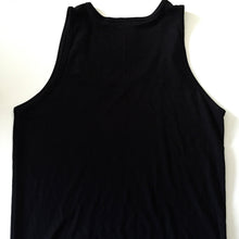 Load image into Gallery viewer, Happiest by the ocean - Bamboo + Organic Cotton Tank Top - BLACK