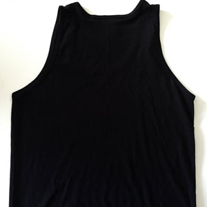 Happiest in the Mountains - Bamboo + Organic Cotton Tank Top - BLACK