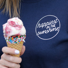 Load image into Gallery viewer, Happiest in the Sunshine - Adult Unisex Crewneck